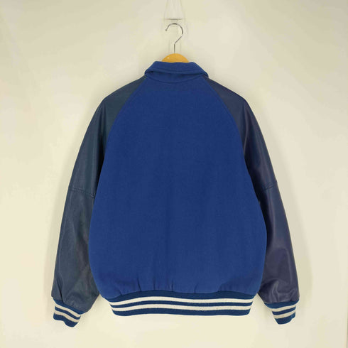 Dilly メルトンウール 袖レザー スタジャン メンズ import:M