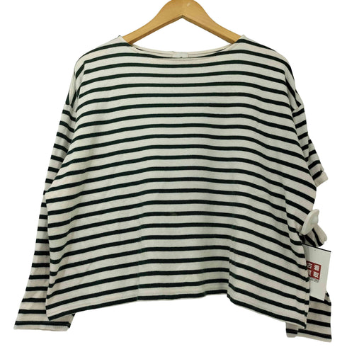 ロクビューティーアンドユースユナイテッドアローズ 6 BEAUTY & YOUTH UNITED ARROWS BORDER SLIT SLEEVE PULLOVER レディース JPN:36