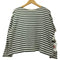 ロクビューティーアンドユースユナイテッドアローズ 6 BEAUTY & YOUTH UNITED ARROWS BORDER SLIT SLEEVE PULLOVER レディース JPN:36