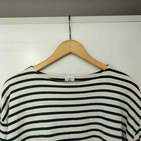 ロクビューティーアンドユースユナイテッドアローズ 6 BEAUTY & YOUTH UNITED ARROWS BORDER SLIT SLEEVE PULLOVER レディース JPN:36