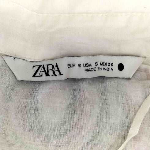ザラ ZARA 刺繍 シャツワンピース レディース import:S