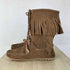 ミネトンカ Minnetonka フリンジモカシンブーツ Y2K レディース 9
