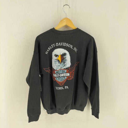 ハーレーダビッドソン HARLEY-DAVIDSON 90S USA製 両面プリントスウェット メンズ import:XL