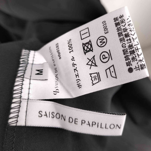 セゾンドパピヨン SAISON DE PAPILLON ウエストタックミモレ丈ワンピース レディース JPN:M