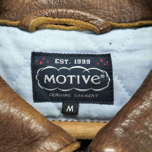 MOTIVE deerskin ロケットタロン キルティングライナー付き レザージャケット メンズ M