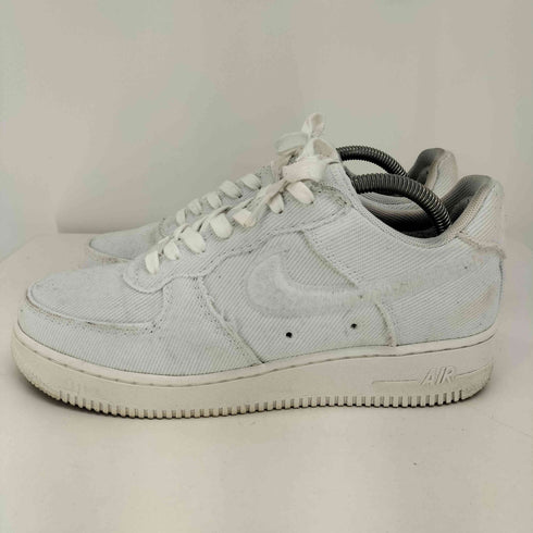 ナイキ NIKE Air Force 1 Low Canvas Pack - Triple White エアフォース 1 キャンバス メンズ JPN:26.5