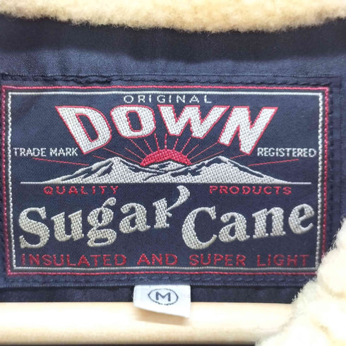 シュガーケーン SUGAR CANE ムートンカラー レザー切り替え ダウンベスト メンズ JPN:M