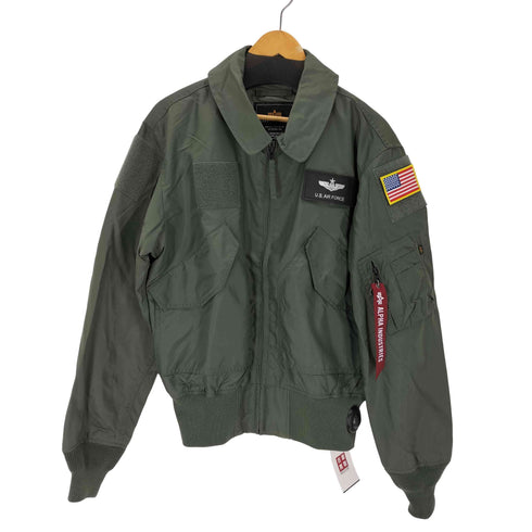 アルファインダストリーズ ALPHA INDUSTRIES ワッペンデザイン CWUジャケット メンズ import:M