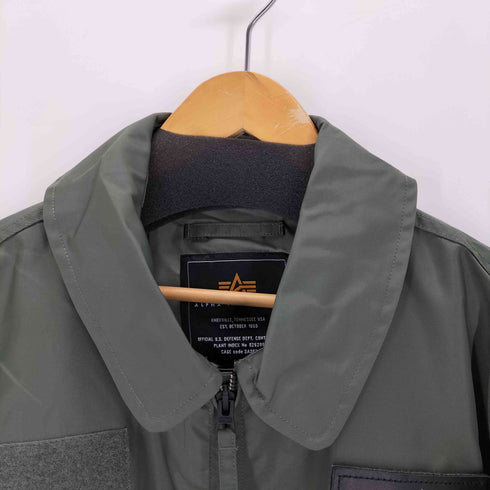 アルファインダストリーズ ALPHA INDUSTRIES ワッペンデザイン CWUジャケット メンズ import:M