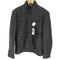 zoee collection lamb leather ラムレザー ファー付き ジップアップ ブルゾンジャケット Y2K メンズ import:XL