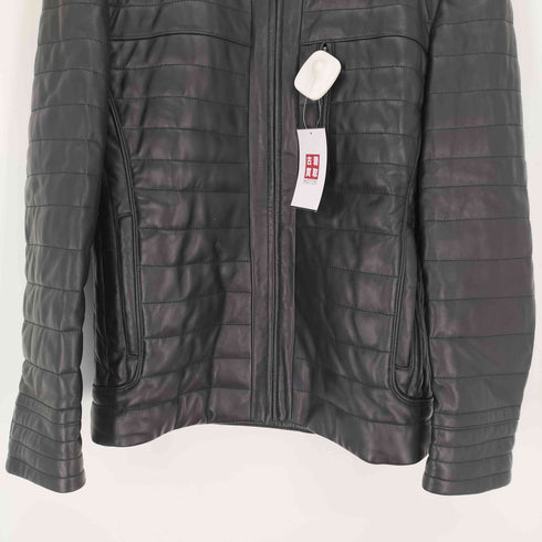 zoee collection lamb leather ラムレザー ファー付き ジップアップ ブルゾンジャケット Y2K メンズ import:XL