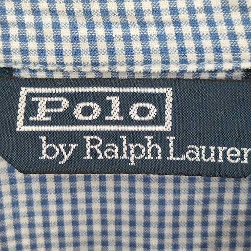 ポロバイラルフローレン Polo by RALPH LAUREN ポニー刺繍 ギンガムチェック コットン シアサッカー ハリントンジャケット メンズ import:L