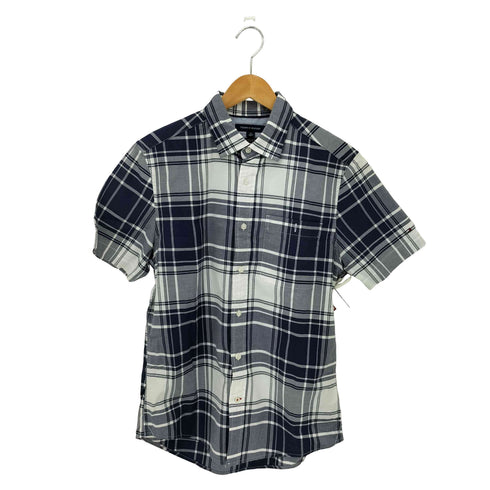 トミーヒルフィガー TOMMY HILFIGER CUSTOM FIT S/S チェックシャツ メンズ JPN:S