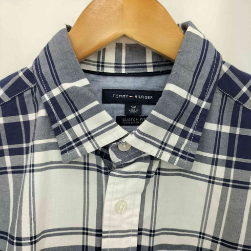 トミーヒルフィガー TOMMY HILFIGER CUSTOM FIT S/S チェックシャツ メンズ JPN:S