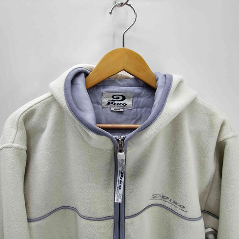 ピコ PIKO 00S パイピング ライン ボア フリース フーデット ジャケット B系 Y2K メンズ import:L