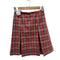 バーバリーブルーレーベル BURBERRY BLUE LABEL Checked Midi Skirt レザー ベルト タータン チェック スリット ミディ スカート レディース EUR:38