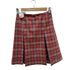 バーバリーブルーレーベル BURBERRY BLUE LABEL Checked Midi Skirt レザー ベルト タータン チェック スリット ミディ スカート レディース EUR:38