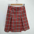 バーバリーブルーレーベル BURBERRY BLUE LABEL Checked Midi Skirt レザー ベルト タータン チェック スリット ミディ スカート レディース EUR:38