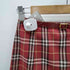 バーバリーブルーレーベル BURBERRY BLUE LABEL Checked Midi Skirt レザー ベルト タータン チェック スリット ミディ スカート レディース EUR:38