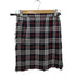 バーバリーブルーレーベル BURBERRY BLUE LABEL Checked Pleated Wrap Midi Skirt レザー ベルト ウール タータン チェック フリンジ 巻き ラップ ミディ プリーツ スカート レディース EUR:38