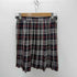 バーバリーブルーレーベル BURBERRY BLUE LABEL Checked Pleated Wrap Midi Skirt レザー ベルト ウール タータン チェック フリンジ 巻き ラップ ミディ プリーツ スカート レディース EUR:38