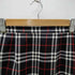 バーバリーブルーレーベル BURBERRY BLUE LABEL Checked Pleated Wrap Midi Skirt レザー ベルト ウール タータン チェック フリンジ 巻き ラップ ミディ プリーツ スカート レディース EUR:38