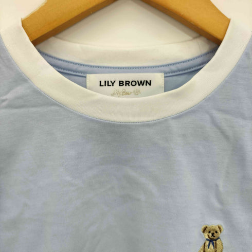 リリーブラウン Lily Brown 25ss スカーフスタイルLily BearTシャツ レディース ONE SIZE