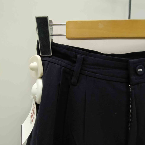 トリココムデギャルソン tricot COMME des GARCONS 90S 91SS AD1990 JUNYA WATANABE 渡辺淳弥期 3タック ワイド ウール ギャバ ショート パンツ ショーツ レディース JPN:M