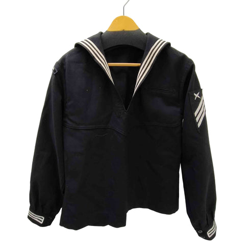 ユーエスネイビー U.S.NAVY 90S JUMPER MAN'S NAVSECGRUACT Misawa 米軍 海軍 マリン ボーダー セーラー スキッパー シャツ 1994年会計 メンズ