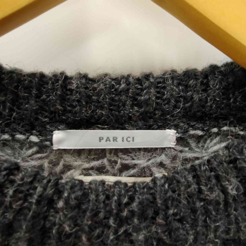 パーリッシィ PAR ICI KHWOPA HAND KNIT ボーダー ハンド 手編み ニット レディース FREE