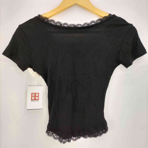 MUCENT 25ss SUNNIOR LACE V-NECK HALF T サニアレースVネック半袖Tシャツ レディース