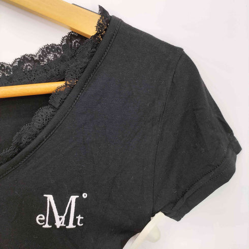 MUCENT 25ss SUNNIOR LACE V-NECK HALF T サニアレースVネック半袖Tシャツ レディース