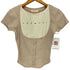 アンドマリー AND MARY Mary logo tops beige レディース FREE