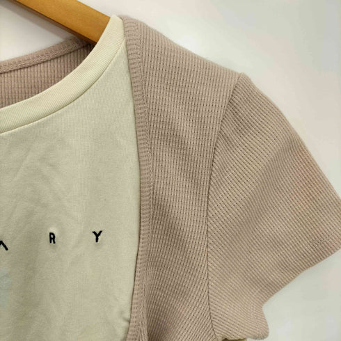 アンドマリー AND MARY Mary logo tops beige レディース FREE