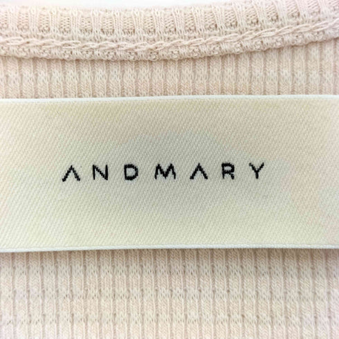 アンドマリー AND MARY Mary logo tops beige レディース FREE