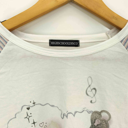 HIGHSCHOOLDISCO Letter Graphic Raglan Long Sleeve レターグラフィックレグランロングスリーブ レディース