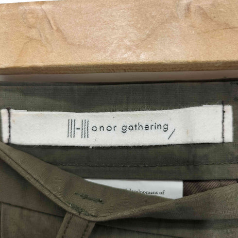 オナーギャザリング HONOR GATHERING 2タック ナイロン テーパード パンツ メンズ JPN:S