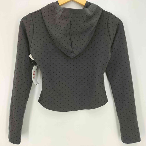 ILLIGO 129 Button Hoodie Long Sleeve 129ボタンフードロングスリーブドットチャコール レディース