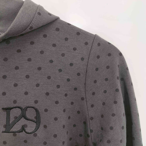 ILLIGO 129 Button Hoodie Long Sleeve 129ボタンフードロングスリーブドットチャコール レディース