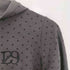 ILLIGO 129 Button Hoodie Long Sleeve 129ボタンフードロングスリーブドットチャコール レディース