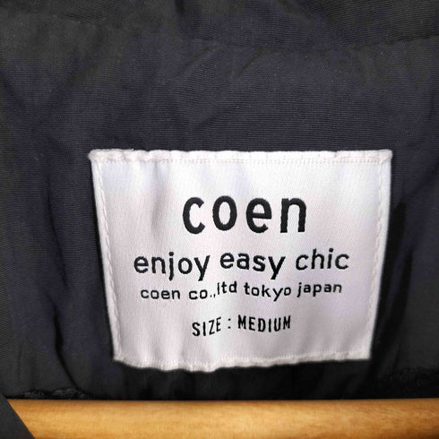 コーエン coen ナイロングログランステンカラーコート メンズ M
