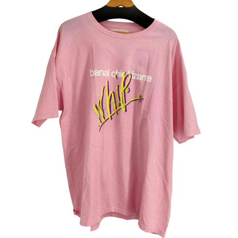 バナルシックビザール banal chic bizarre フロントプリント s/s tシャツ メンズ