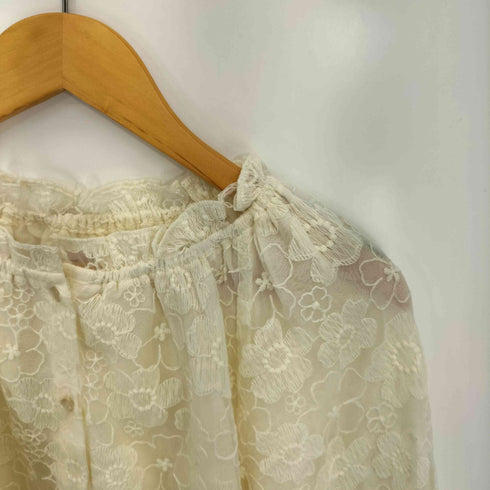 flower 25aw flowering lace blouse フラワーリング レースブラウス レディース FREE