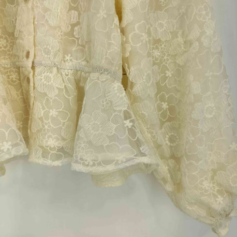 flower 25aw flowering lace blouse フラワーリング レースブラウス レディース FREE