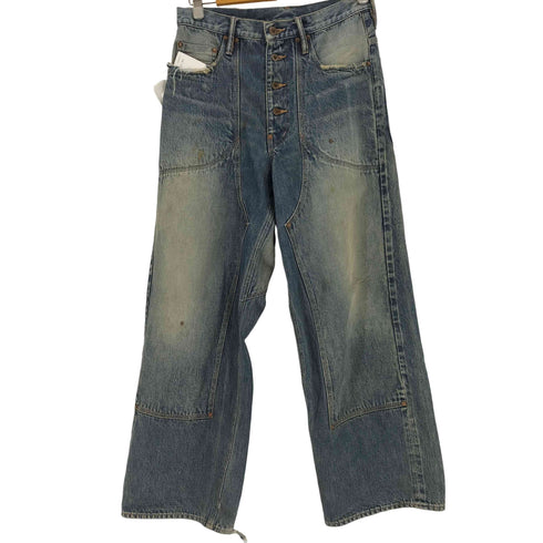 シュガーヒル SUGARHILL FADED DOUBLE KNEE DENIM PANTS メンズ 30