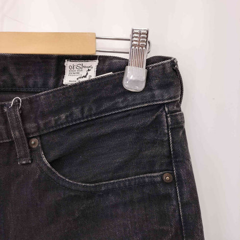 オアスロウ orSlow 107 ブラックデニムパンツ メンズ M