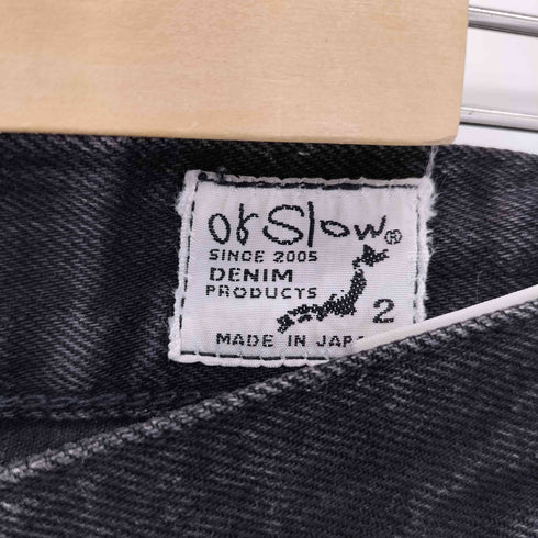 オアスロウ orSlow 107 ブラックデニムパンツ メンズ M