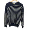シップス SHIPS luxury pure cashmere カシミヤ100 ボーダー ニット セーター バスク メンズ JPN:S