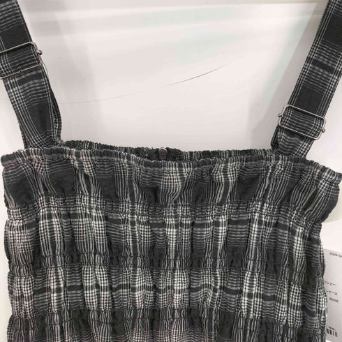 ジーナシス JEANASIS 25ss フロントZIPシャーリングワンピース レディース FREE