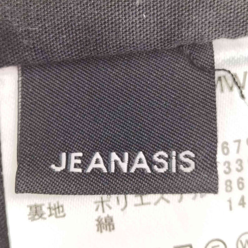 ジーナシス JEANASIS 25ss フロントZIPシャーリングワンピース レディース FREE